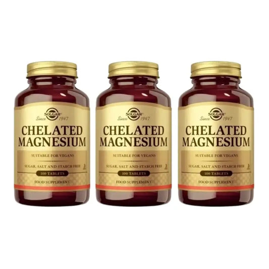Solgar Kelaattunut magnesium, 3 x 100 tablettia