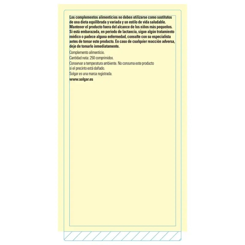 Solgar Magnesium ja B6-vitamiini, 250 tablettia