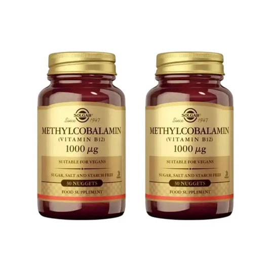 Solgar Metyylikobalamiini 1000 mikrogrammaa, 2 x 30 tablettia 