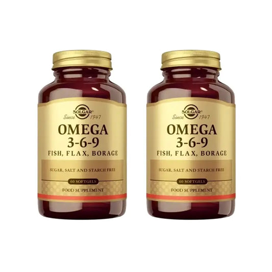 Solgar Omega 3-6-9, 2 x 60 kapselia 