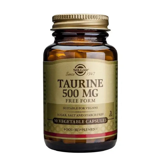 Solgar Tauriini 500 mg, 50 kapselia  