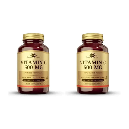 Solgar C-vitamiini 500 mg, 2 x 100 kapselia 
