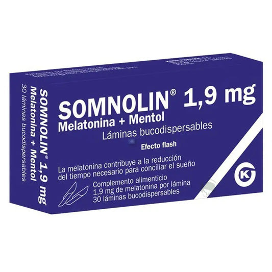 Somnolin Melatonin + Peppermint 1.9 mg, 30 Tabs