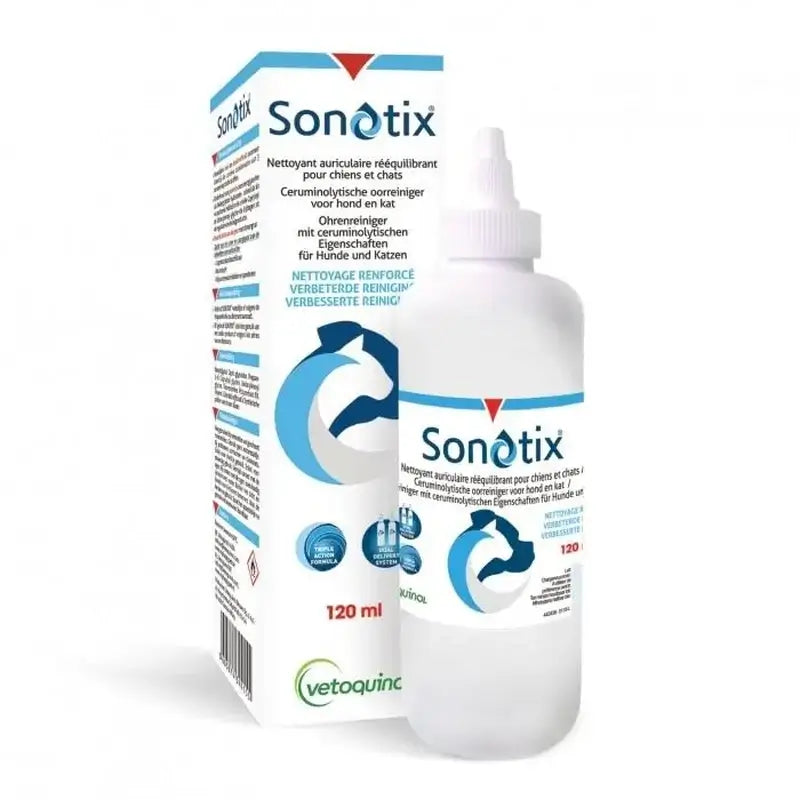 Sonotix korvanpuhdistusliuos 120 ml