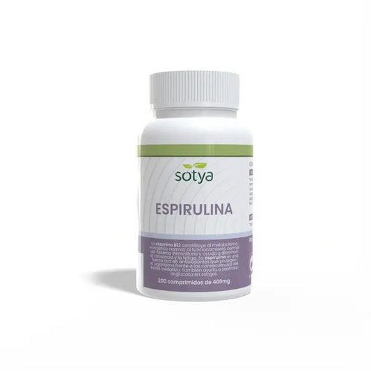 Sotya Spirulina + B12 400 mg, 200 kapselia