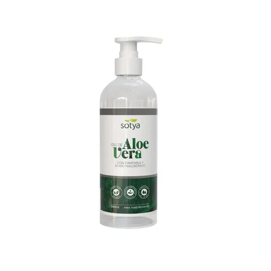 Sotya-geeli: aloe vera, kamomilla, hyaluronihappo, 500 ml