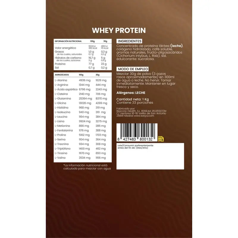 Sotya Whey Protein Cafe Macchiato Doypack, 1000 g