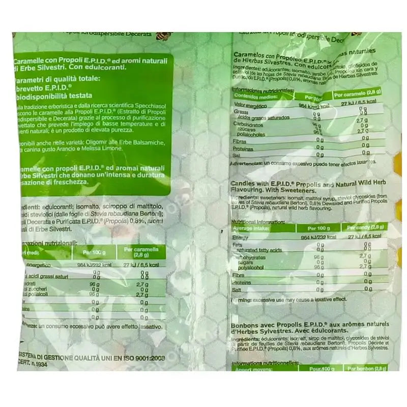 Specchiasol Epid -propolikarkit, 20 kpl