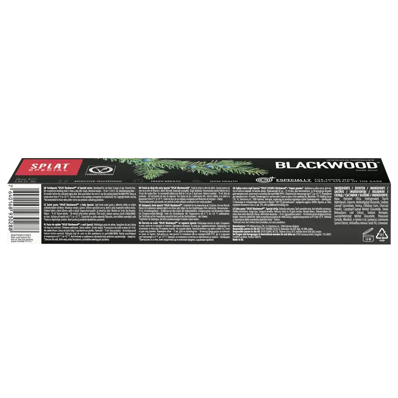 Splat Special Blackwood -hammastahna, 75 ml