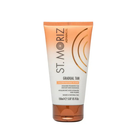 St Moriz Glow Gradual Advanced -itseruskettava ja hehkuva voide, 150 ml