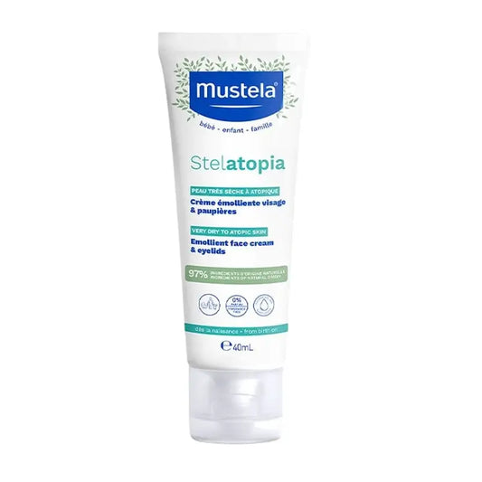 Mustela Stelatopia pehmentävä kasvovoide, 40 ml