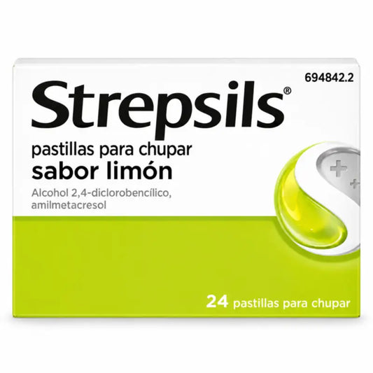 Strepsils Sitruuna, sokeriton, 24 imeskelytablettia