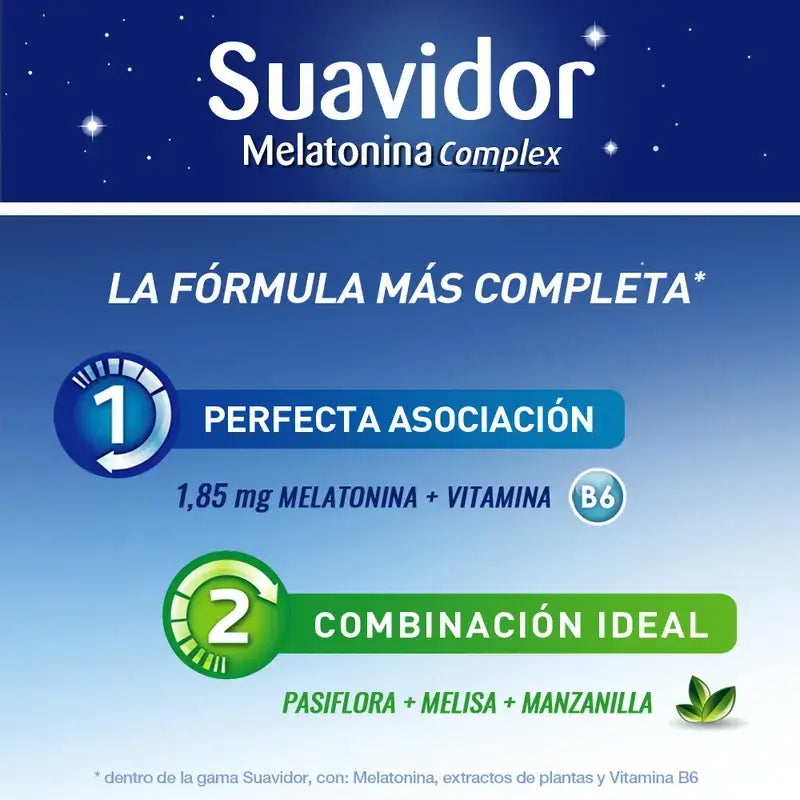 Suavidor Melatonin Complex, 30 tablettia