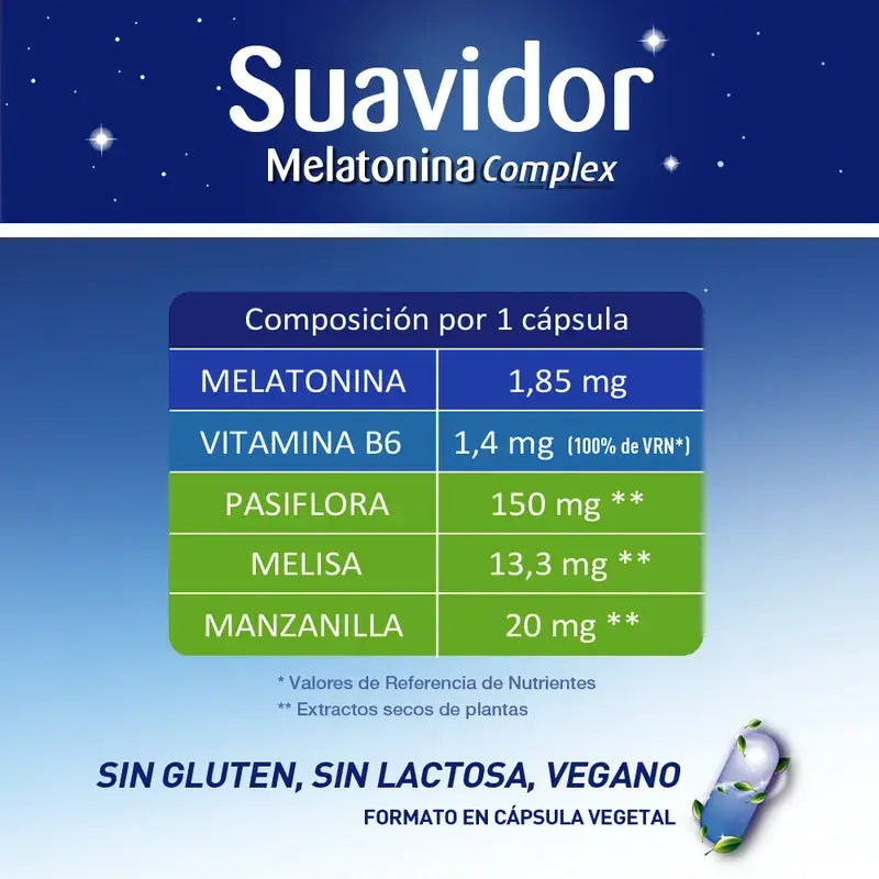 Suavidor Melatonin Complex, 30 tablettia