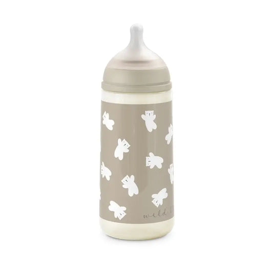 Suavinex Sx Pro -tutipullo, tiheä virtaus (L), yli 6 kuukautta, Wild&Free, beige, 360 ml