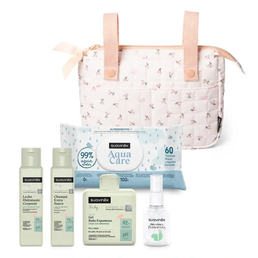 Suavinex Baby Care Mini Bag -vauvapaketti, vaaleanpunainen
