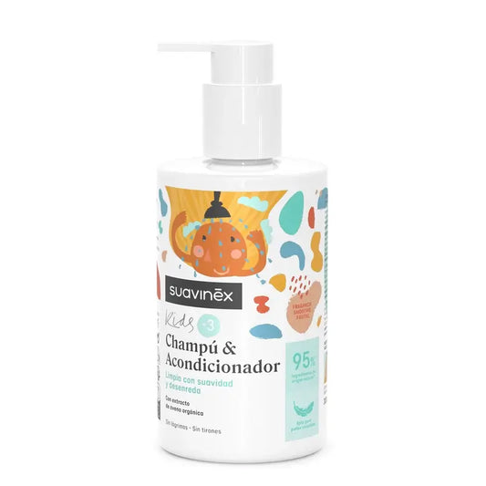 Suavinex-shampoo ja hoitoaine 3–10-vuotiaille, 300 ml