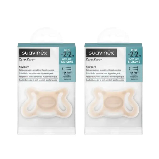 Suavinex Pacifier Zero Zero, -2/2 Months, Deep, 2 Units