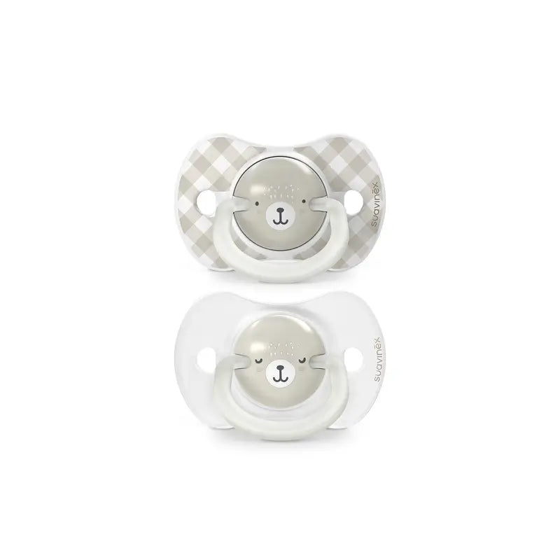 Suavinex Night & Day -yötutit, Sx Pro -imukärki, 6–18 kuukautta, harmaa, 2 kpl