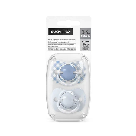 Suavinex Sx Pro -tuttipäät 0–6 kuukautta, Wild&Free, sininen, 2 kpl