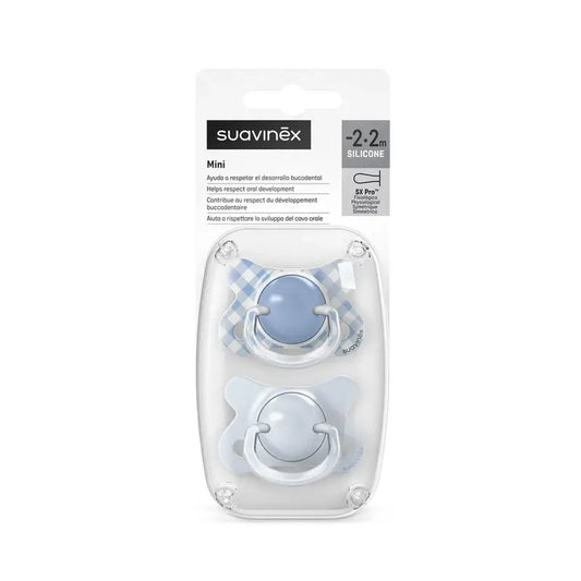 Suavinex Sx Pro -tuttien imukärjet – 2/2 kuukautta, Wild&Free, sininen, 2 kpl