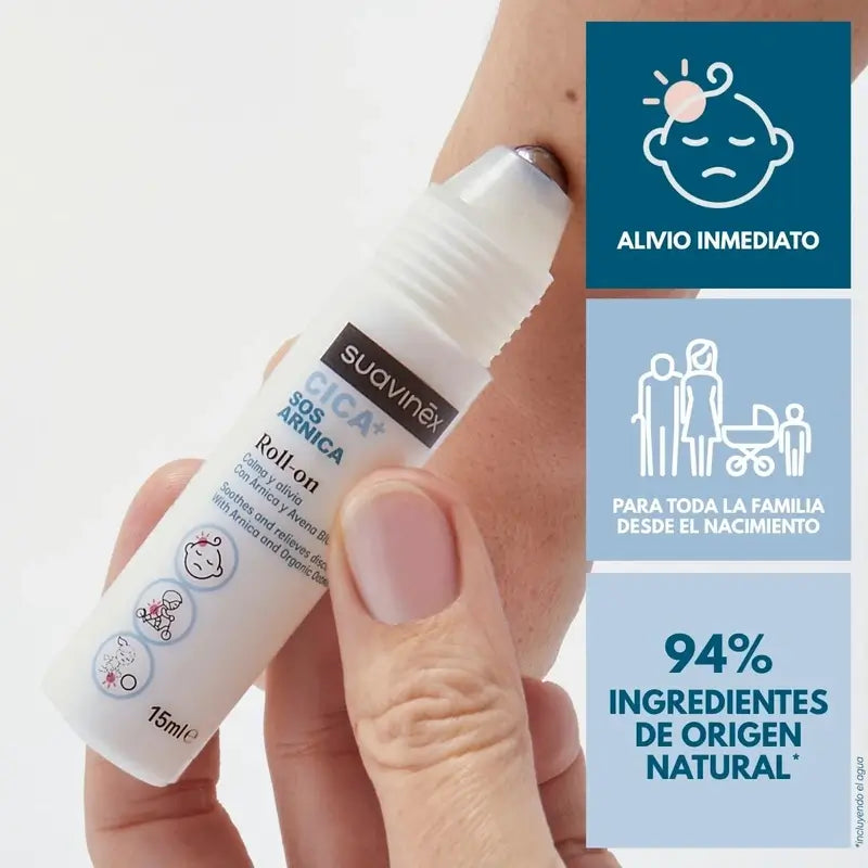 Suavinex Cica Árnica Roll On 15 ml +3M