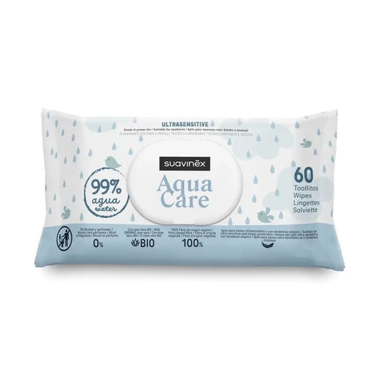 Suavinex Aqua Care -pyyhkeet, 60 kpl