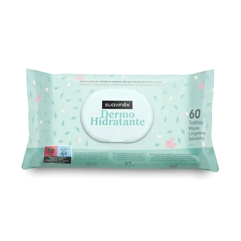 Suavinex kosteuttavat pyyhkeet, 60 kpl