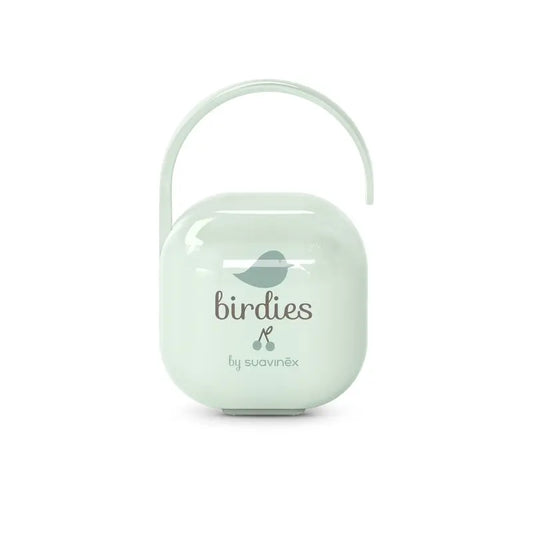 Suavinex Pacifier Holder +0 Months Birdies Green