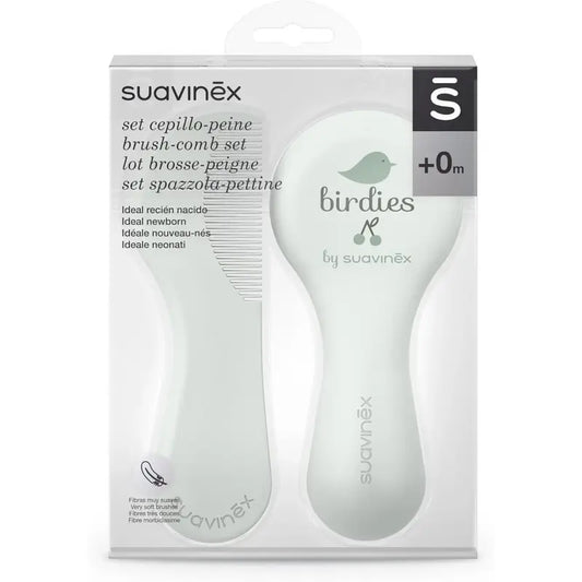 Suavinex Baby Brush & Comb, Green