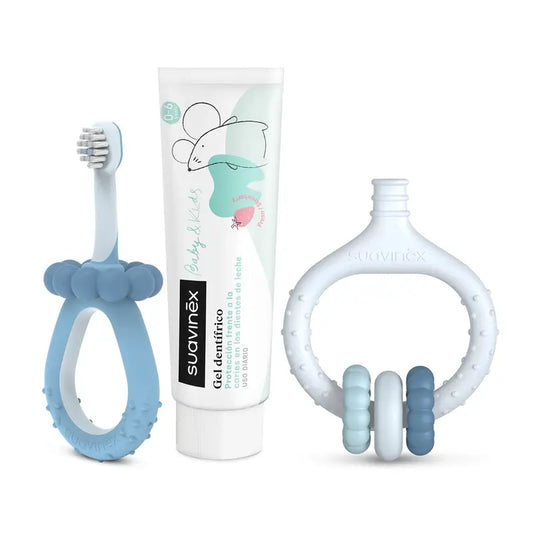 Suavinex Hammashoidon aloituspakkaus +0 kuukautta, sininen