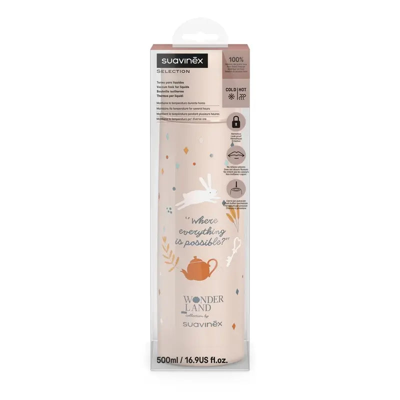 Suavinex Termo Líquidos 500 ml, Wonderland Rosa