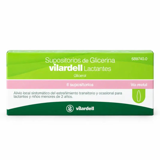 Vilardell imeväisille, 6 glyseriinipohjaista peräpuikkoa