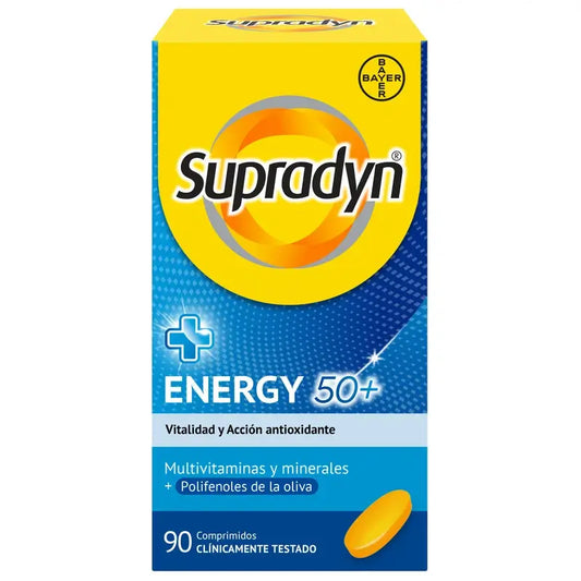 Supradyn Energy 50+ – vitamiinit, kivennäisaineet ja energia, 90 tablettia