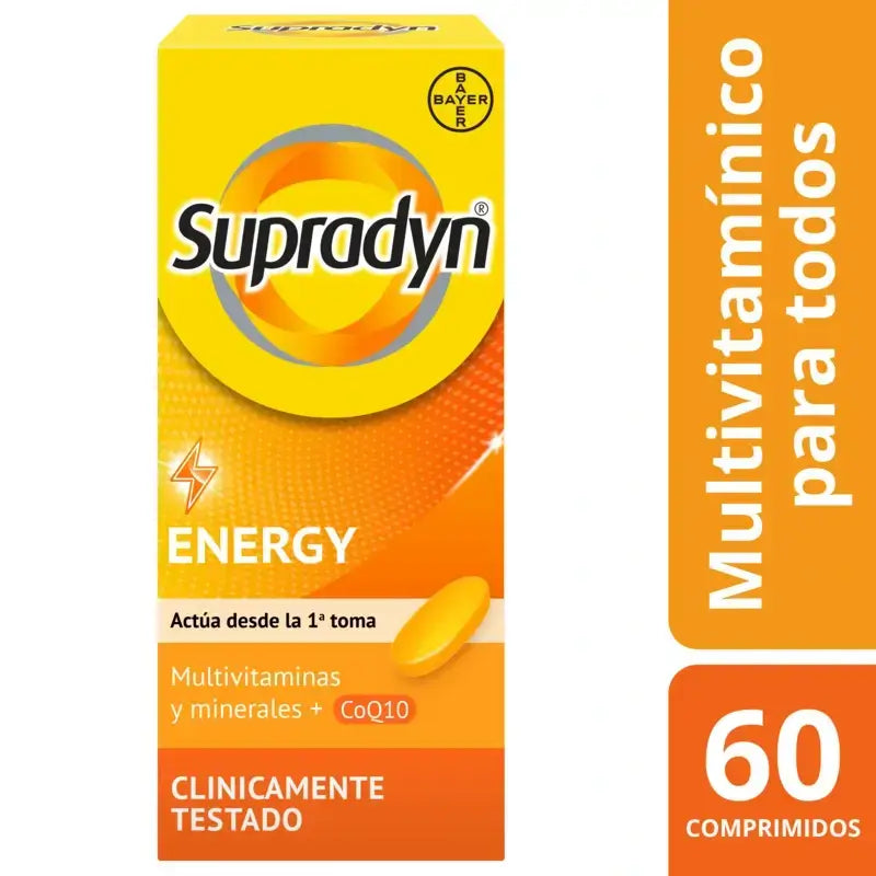 Supradyn Energy – vitamiinit, kivennäisaineet, energia ja elinvoima, 60 tablettia