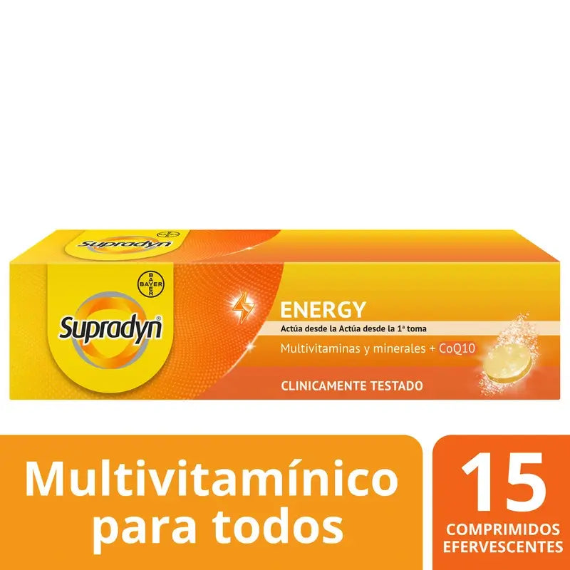 Supradyn Energy – vitamiineja ja energiaa, 15 poreilevaa tablettia