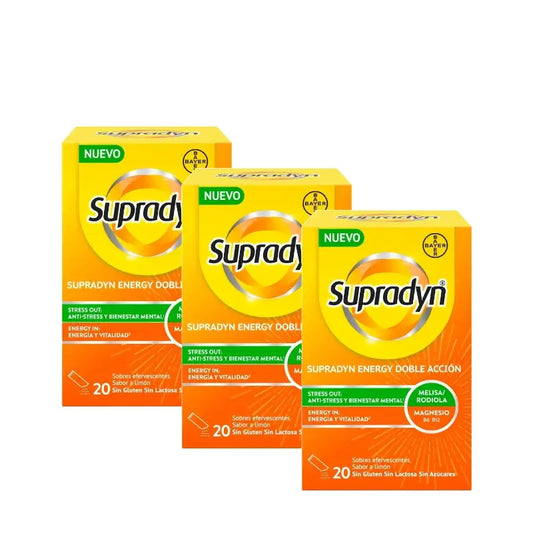 Supradyn Energy Double Action, 3 x 20 annospussia sisältävä pakkaus