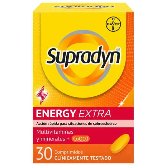 Supradyn Energy Extra Sport – vitamiineja ja energiaa, 30 tablettia