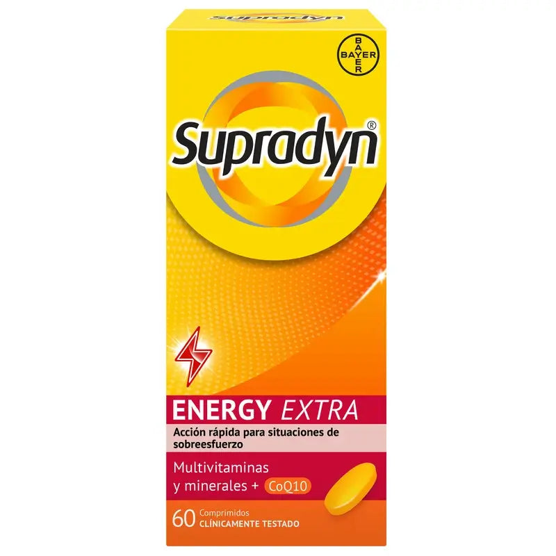 Supradyn Energy Extra Sport – vitamiinit ja energia, 60 tablettia