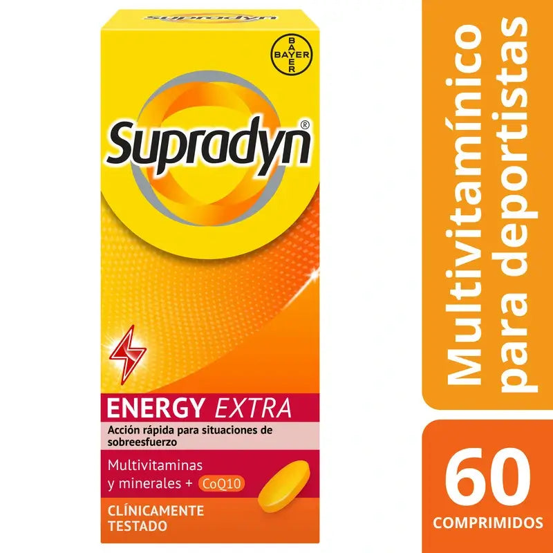 Supradyn Energy Extra Sport – vitamiinit ja energia, 60 tablettia