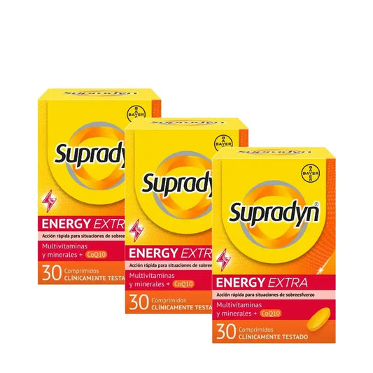 Supradyn Energy Extra Sport -vitamiinit ja energia, 3 x 30 tablettia sisältävä pakkaus