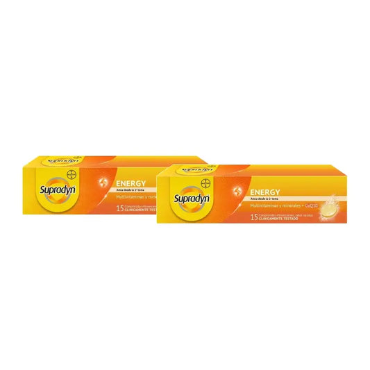 Supradyn Energy – vitamiineja ja energiaa, 2 x 15 poreilevaa tablettia sisältävä pakkaus
