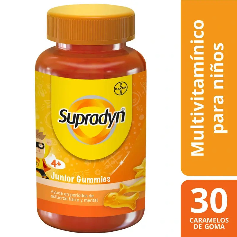 Supradyn Junior Gummies – vitamiineja ja energiaa lapsille, 30 karkkia