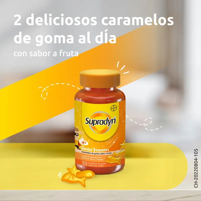 Supradyn Junior Gummies – vitamiineja ja energiaa lapsille, 30 karkkia