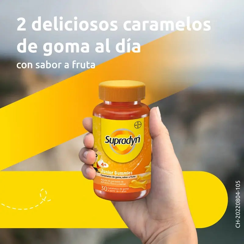 Supradyn Junior Gummies – vitamiineja ja energiaa lapsille, 30 karkkia