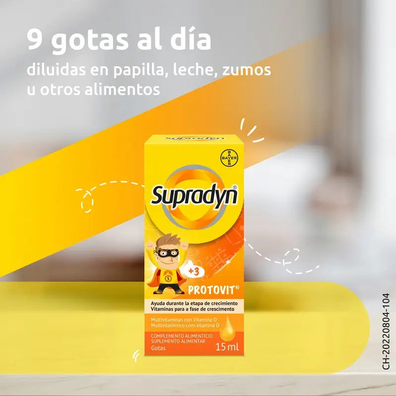 Supradyn Protovit -vitamiinit ja kivennäisaineet lapsille, 15 ml
