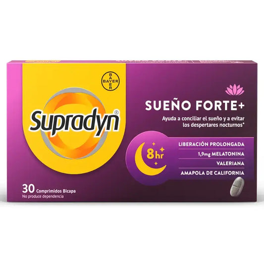 Supradyn Sueño Forte+ vähentää yöllisiä heräämisiä, 30 tablettia
