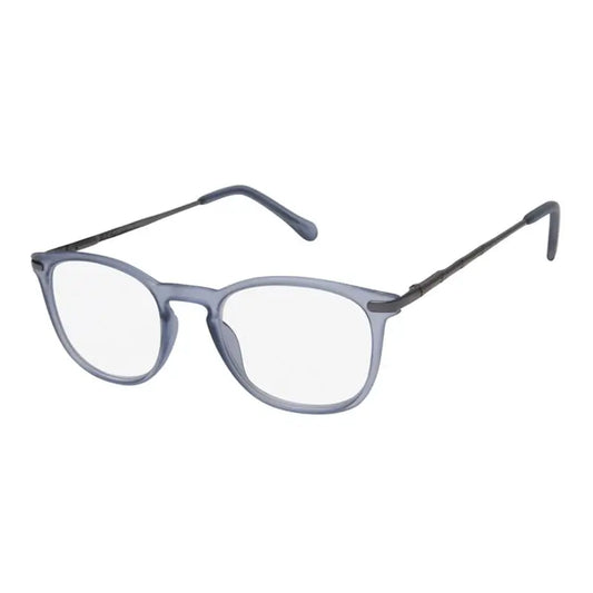 Surgicalmed Euro Optics Presbyopia Reading Glasses Light (Matte Blue Clear & Dark Grey Temples) (+2.00) Matte Blue Clear & Dark Grey Temples, 1 piece