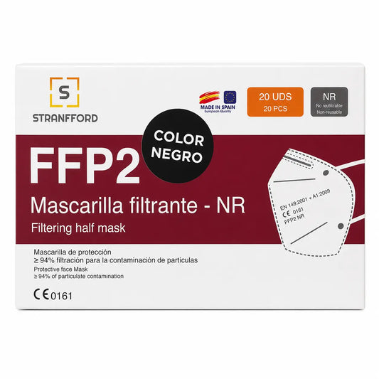 Surgicalmed FFP2-NR-suojanaamio, musta, 20 kpl