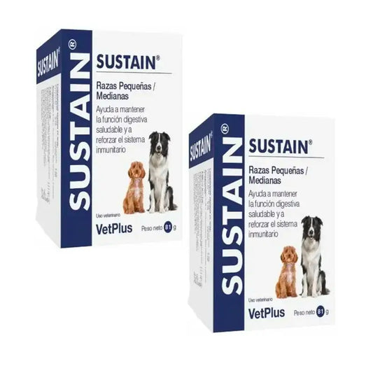 Sustain pienille ja keskikokoisille roduille, pakkaus 2 x 30 pussia